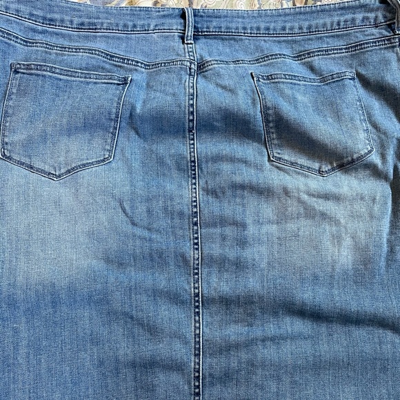 Chicos button front denim skirt size 4 20/22 XXL - Picture 5 of 5